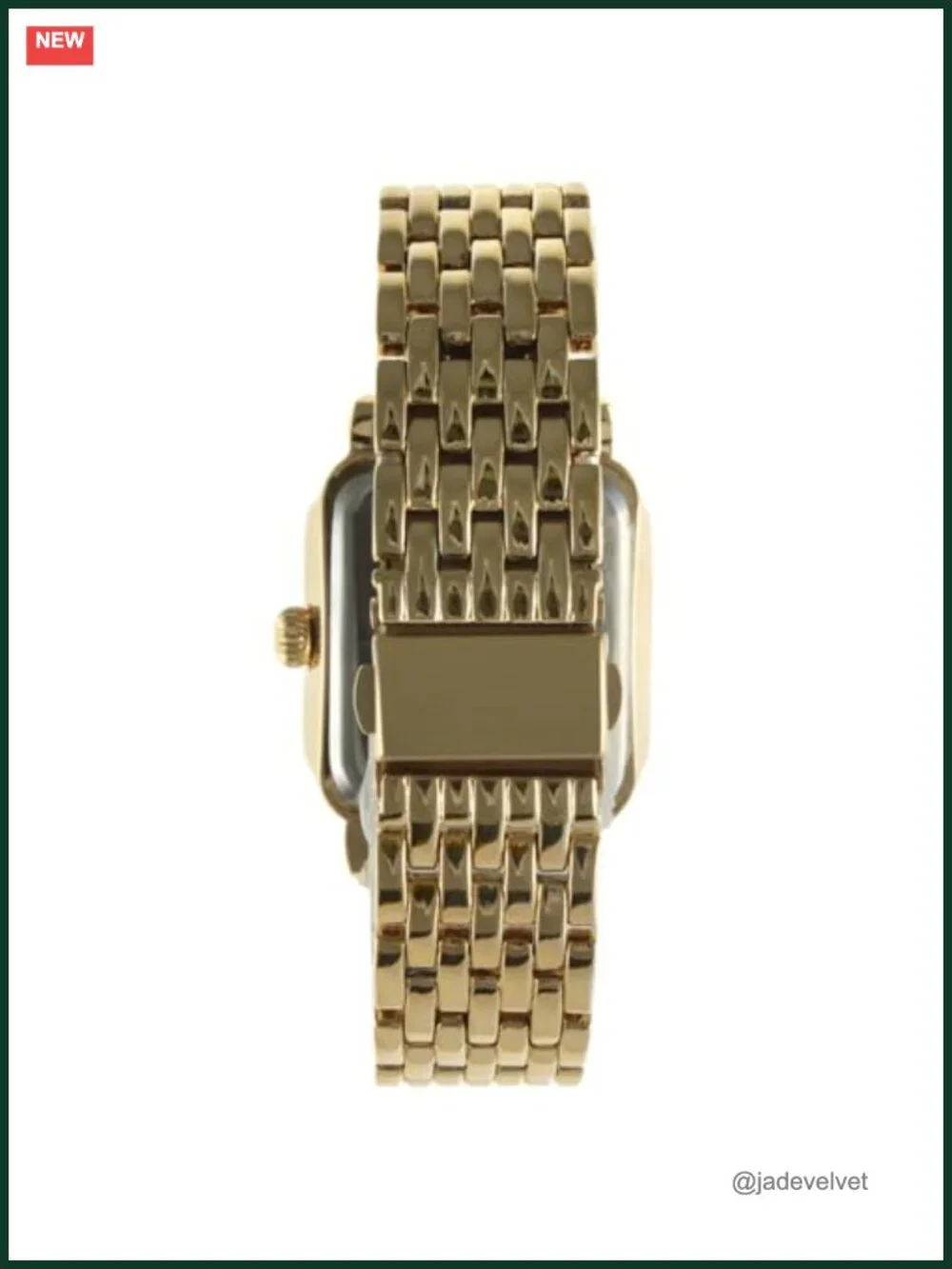 Women's Rectangle Crystal Bezel Roman Numeral Bracelet Watch
